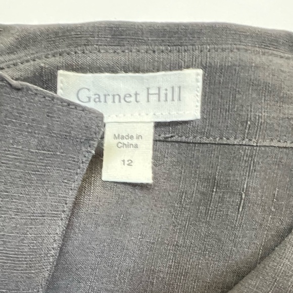 NWOT Embroidered Garnet Hill Button Down Dress Sz 12 - Picture 5 of 5